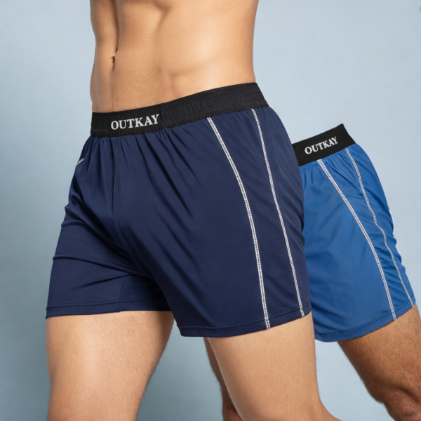 Sporty Trunks - NAVY BLUE